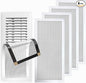 4-Pack 7"x13" White Powerful Magnetic Vent Covers by Unknown