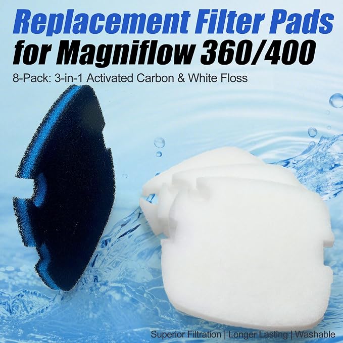 8 PCS Replacement Filter Pads for MarineLand for Magniflow 360/400 Canister - Image 2
