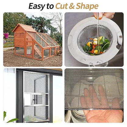 4 Pack 304 Wire Mesh Screen, 11.8"X8.2" Heat-Resisting Metal Mesh, 20 Mesh - Image 6