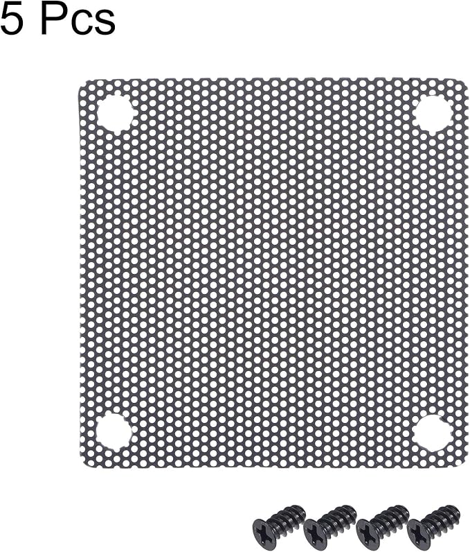 uxcell PC Dust Fan Screen with Screws - Image 2