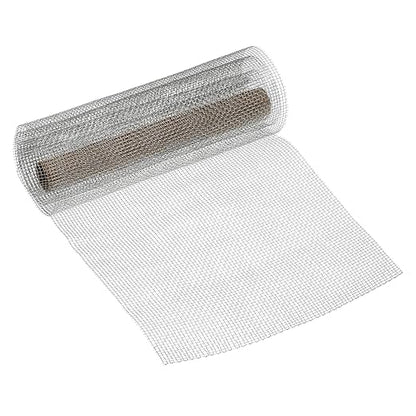 PATIKIL 40" L x 10" W Woven Wire Mesh, 6 Mesh 316L Stainless Steel Air Vent by PATIKIL