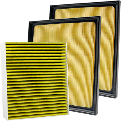 3PCS Cabin Engine Air Filter Kit Fits by Capume