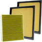 3PCS Cabin Engine Air Filter Kit Fits by Capume