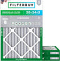 Filterbuy 20x24x2 Air Filter MERV 8 Essential Dust & Allergy Defense, by Filterbuy