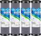 1 Micron 2.5" x 10" Whole House CTO Carbon Water Filter Cartridge Replacement by PUREPLUS