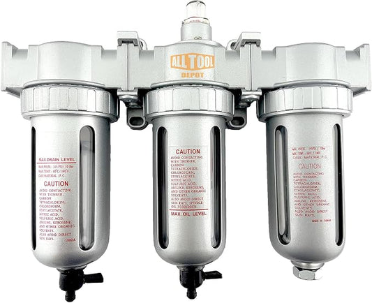 1/4" NPT MID FLOW 3 Stages Filter Coalescing Desiccant Dryer System by AllToolDepot