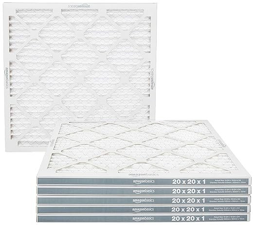 Amazon Basics 20x20x1 Air Filter 6 Pack, MERV 11 AC Furnace Filters by AmazonBasics