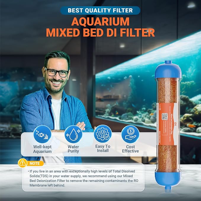 10" Refillable Mixed Bed Ion Exchange Aquarium Filter - Image 6