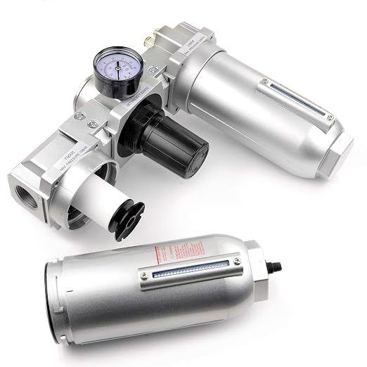 1" HEAVY DUTY COMBINATION FILTER REGULATOR LUBRICATOR AIR LINE PARTICULATE - Image 3