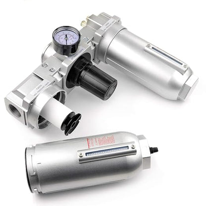 1" HEAVY DUTY COMBINATION FILTER REGULATOR LUBRICATOR AIR LINE PARTICULATE - Image 3