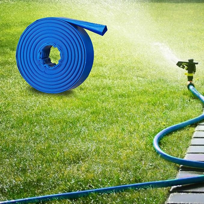 2" x 50FT Pool Backwash Hose, Heavy-Duty Pool Hose, Lay Flat Discharge Hose - Image 7