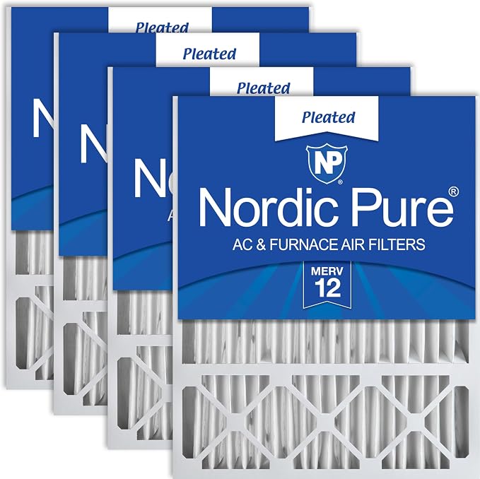 Nordic Pure 20x25x5 Lennox X6673 X6675 Replacement MERV 12 Air Filters 4 Pack by NordicPure