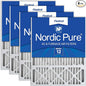 Nordic Pure 20x25x5 Honeywell/Lennox Replacement MERV 12 Air Filters 4 Pack by NordicPure