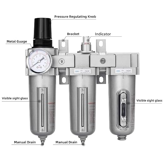 NANPU 3/4" NPT Industrial Grade 3 Stage Air Drying System - Image 2