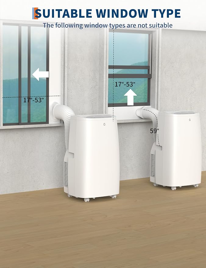 14, 000 BTU Portable Air Conditioner, 3 in-1 Portable AC Unit - Image 6