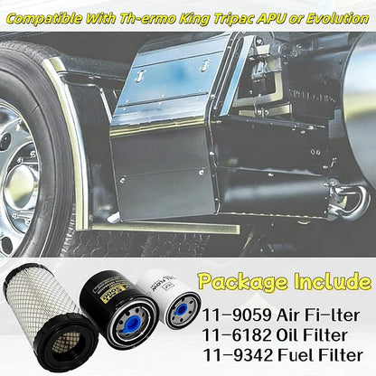 11-9059 Air Fi-lter 11-6182 Oil Filter 11-9342 Fuel Filter Maintenance Kit Fit - Image 3