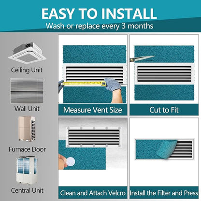 Reusable Air Filter 20x30, High Air Flow Cut to Fit Furnace Filters, MERV 6 - Image 6
