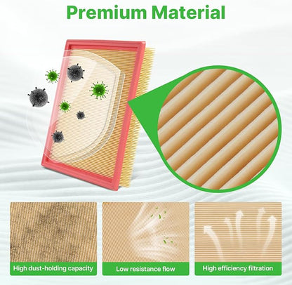 2PCS Engine Air Filters Fit for Nissan Pathfinder 2022-2025 2026, Infiniti QX60 - Image 3