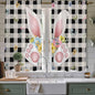 Easter Window Curtains 63 Inch Long 2 Panel Set, Rod Pocket Bedroom Curtains & by Unknown