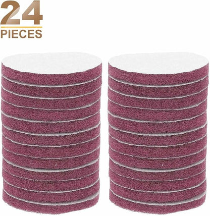 HARFINGTON 24pcs Scrubber Scouring Pads 500 Grits 4 Inch Drill Power Brush Hoop - Image 3