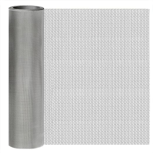 10 Mesh Stainless Steel Mesh Screen 304, 15.7'' x 147'' Metal Mesh Screen by welcometoyagjia
