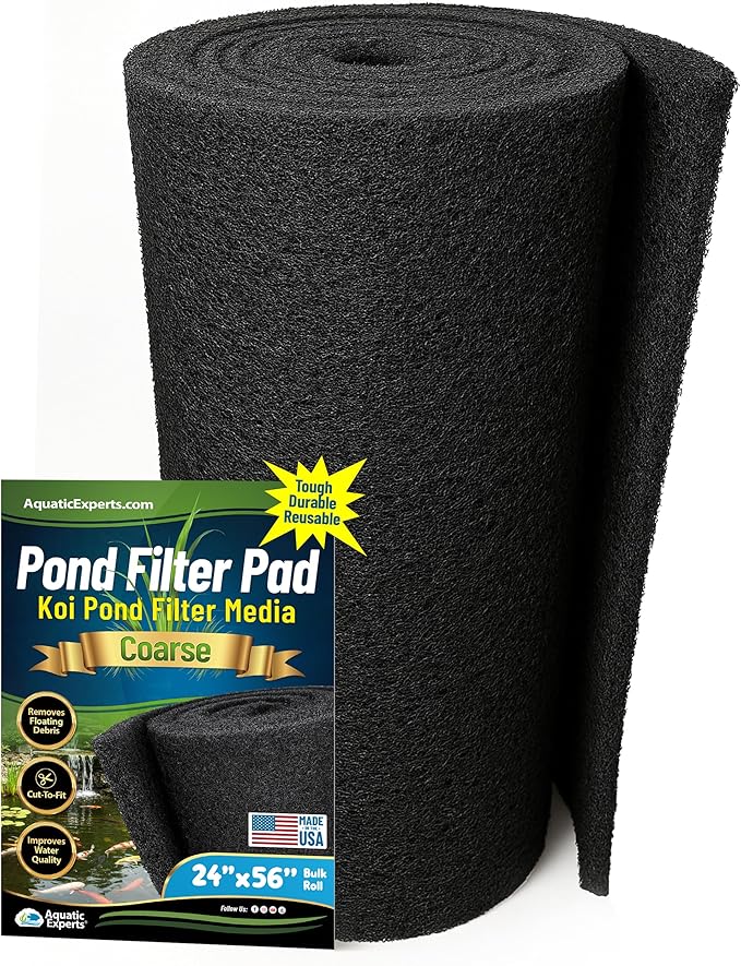 Aquatic Experts Classic Koi Pond Filter Pad COARSE – Bulk Roll Pond Filter Media by AquaticExperts