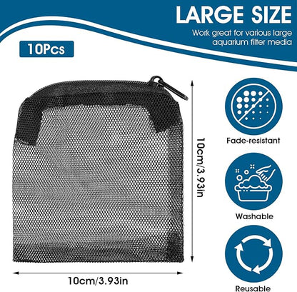 10Pcs Media Bags for Aquarium Fine Mesh Bag Aquarium Filter Media Bags - Image 2