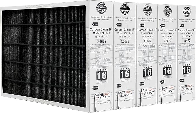 Lennox Healthy Climate X6672 16x25x5 Healthy Climate Carbon-Clean MERV 16 by Unknown