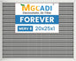 20x25x1 HVAC Furnace Air Filter, Lasts a Lifetime, Merv 8, the Last HVAC Filter by MGCADI