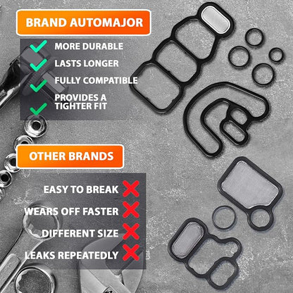 6pcs Head Cylinder Solenoid Valve Gasket Set Replacement - Image 6