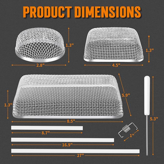 TONDA RV Furnace Vent Screen, Bug Screens Heater Vent Cover - Image 2