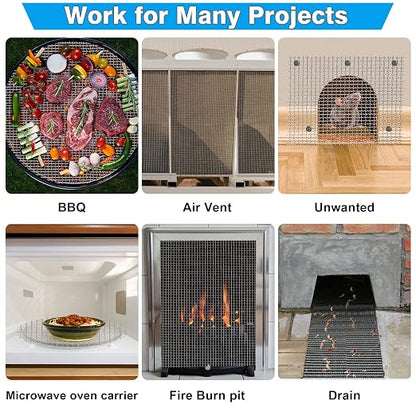 Valchoose Upgraded 2Pack Mesh Screen Crimped 304, 5 Mesh 11 X 14.2 inch - Image 3