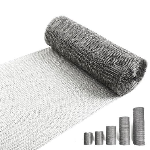 12" X 50 ft 304 Stainless Steel Mesh, Wire Mesh by RyxrhswzpStainlessSteelWireMeshforRodentPlantsGardenHouseandDIY