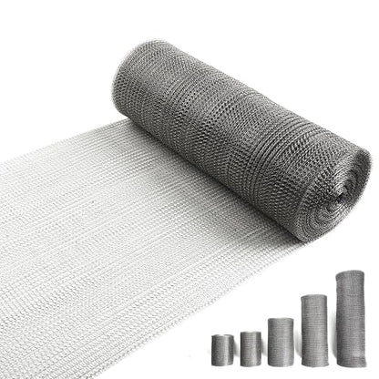12" X 50 ft 304 Stainless Steel Mesh, Wire Mesh by RyxrhswzpStainlessSteelWireMeshforRodentPlantsGardenHouseandDIY