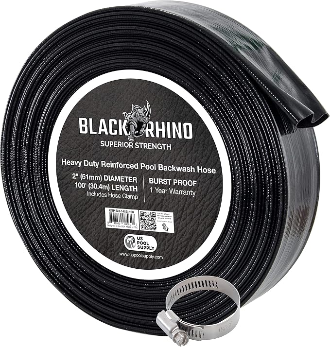 U.S. Pool Supply Pool Backwash Hose 2 Inch Diameter x 100 Feet by USPoolSupply
