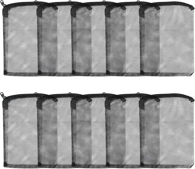 AQUANEAT 10pcs Aquarium Filter Media Bags, Fish Tank Coarse Mesh Bags by Aquaneat