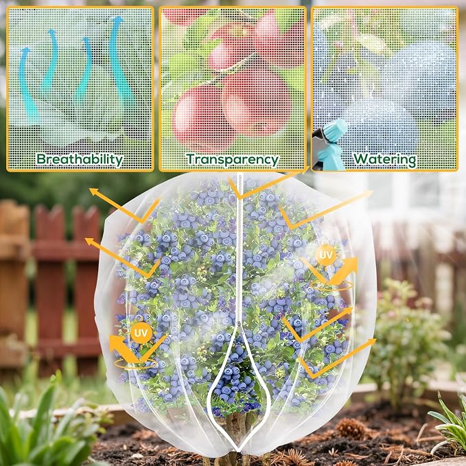 2PCS 4 x 5 ft Fruit Tree Netting Cover - Image 5