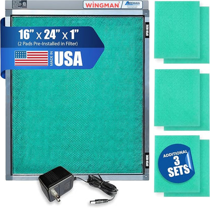 16x24x1 Polarized Media Electronic Air Filter by WINGMAN1