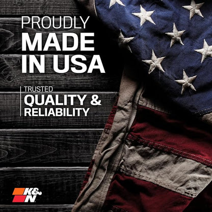 K&N High-Flow Original Lifetime Engine Air Filter: Increase Power: Washable: - Image 11