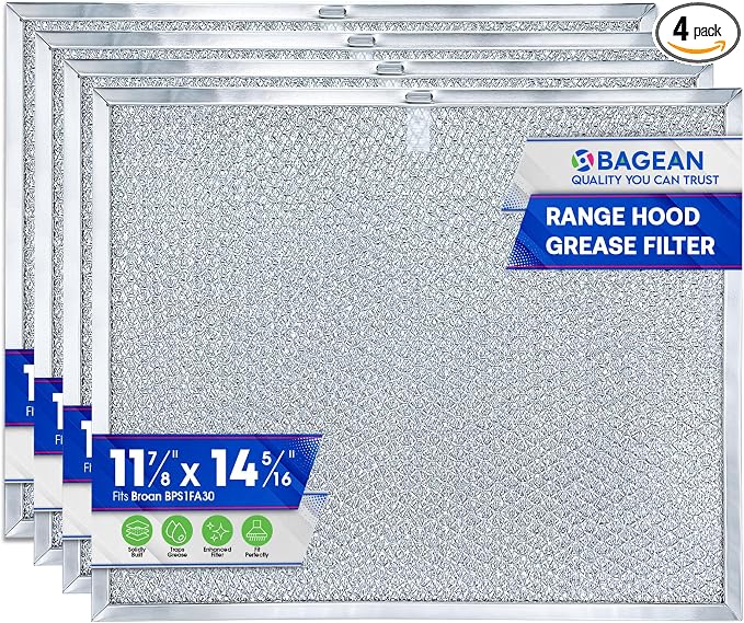 Bagean Stove Hood Vent Filter 11.8" x 14.3" BPS1FA30 by Bagean