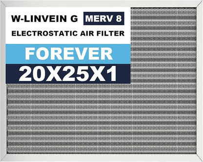20x25x1 Reusable Air Filter, Electrostatic, Washable Lasts a Lifetime, Breathe by Betterlifeishere