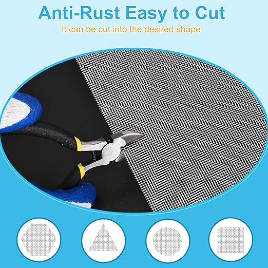 4 Pcs 13x9 20 Mesh 304 Stainless Steel Wire Mesh Sheet, Rustproof Metal Mesh - Image 2