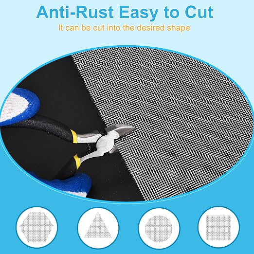 32 Pcs 13x9 20 Mesh 304 Stainless Steel Wire Mesh Sheet, Rustproof Metal Mesh - Image 2