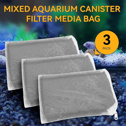 3 Pack 8 Oz Pro-C Mixed Aquarium Canister Filter Media Bag - Image 5