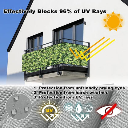 Fence Privacy Screen 6.6' x 49.2' UV Protection Weather-Resistant Outdoor Dog - Image 4