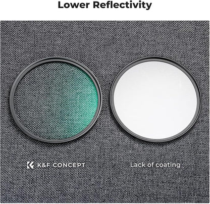 K&F CONCEPT 55mm Black Diffusion 1/2 Filter Mist Cinematic Effect Filter - Image 5