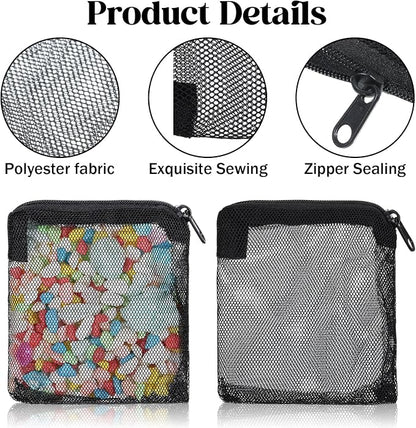 10 Pcs Aquarium Filter Media Bags, 3.9 x 3.9 Inch Fish Tank Fine Mesh Bag - Image 3