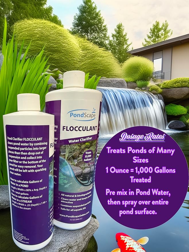 PONDSCAPE Pond Flocculant – Clears Cloudy & Murky Pond Water – Fast-Acting - Image 3