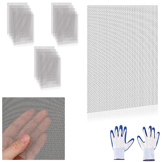 16 Pcs 13x9 20 Mesh 304 Stainless Steel Wire Mesh Sheet, Rustproof Metal Mesh by Unknown