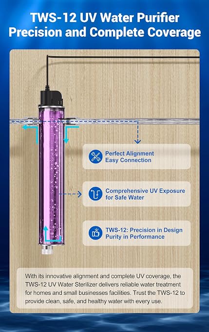 HQUA-TWS-12 Ultraviolet Water Purifier Filter - Image 4